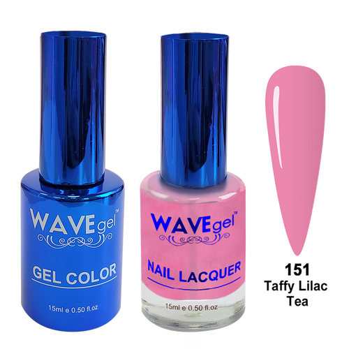 Wave WR151 Taffy Lilac Tea - Royal Collection Gel Polish & Nail Lacquer Duo 15ml