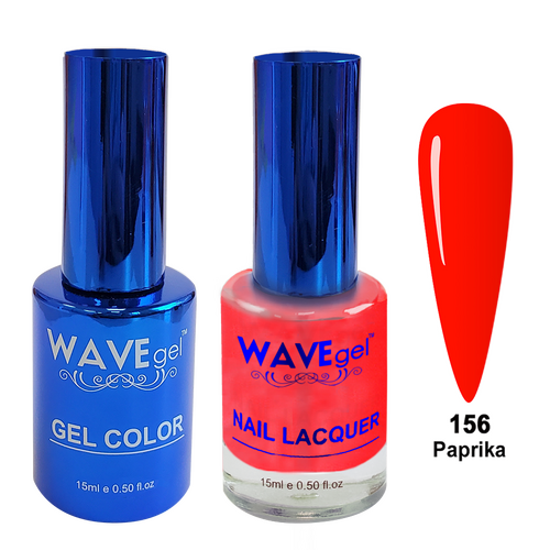 Wave WR156 Paprika - Royal Collection Gel Polish & Nail Lacquer Duo 15ml