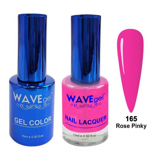 Wave WR165 Rose Pinky - Royal Collection Gel Polish & Nail Lacquer Duo 15ml