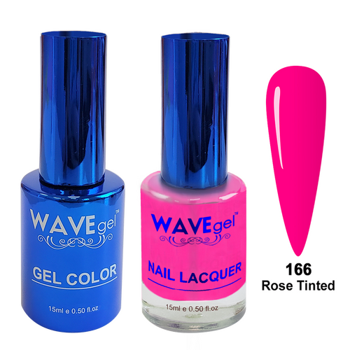Wave WR166 Rose Tinted - Royal Collection Gel Polish & Nail Lacquer Duo 15ml