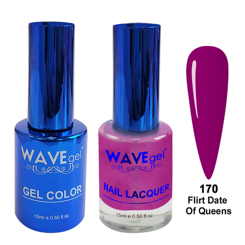 Wave WR170 Flirt Date Of Queens - Royal Collection Gel Polish & Nail Lacquer Duo 15ml