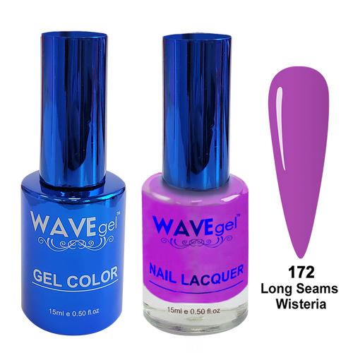 Wave WR172 Long Seams Wisteria - Royal Collection Gel Polish & Nail Lacquer Duo 15ml