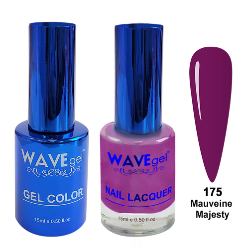 Wave WR175 Mauveine Majesty - Royal Collection Gel Polish & Nail Lacquer Duo 15ml