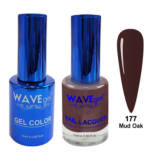 Wave WR177 Mud Oak - Royal Collection Gel Polish & Nail Lacquer Duo 15ml