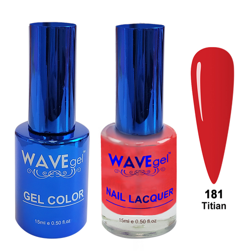 Wave WR181 Titian - Royal Collection Gel Polish & Nail Lacquer Duo 15ml