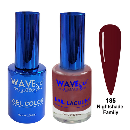 Wave WR185 Nightshade Family - Royal Collection Gel Polish & Nail Lacquer Duo 15ml