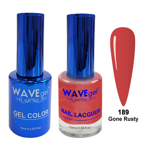 Wave WR189 Gone Rusty - Royal Collection Gel Polish & Nail Lacquer Duo 15ml