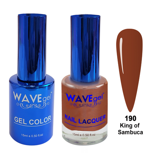 Wave WR190 King of Sambuca - Royal Collection Gel Polish & Nail Lacquer Duo 15ml