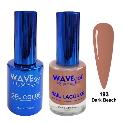 Wave WR193 Dark Beach - Royal Collection Gel Polish & Nail Lacquer Duo 15ml