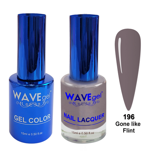 Wave WR196 Gone like Flint - Royal Collection Gel Polish & Nail Lacquer Duo 15ml