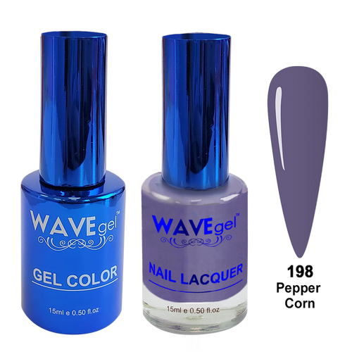 Wave WR198 Pepper Corn - Royal Collection Gel Polish & Nail Lacquer Duo 15ml