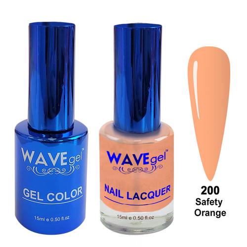 Wave WR200 Safety Orange - Royal Collection Gel Polish & Nail Lacquer Duo 15ml