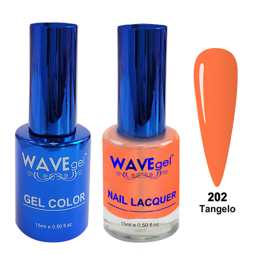 Wave WR202 Tangelo - Royal Collection Gel Polish & Nail Lacquer Duo 15ml