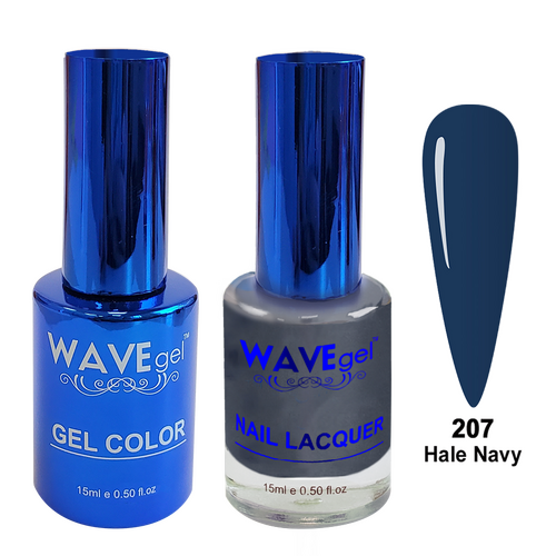 Wave WR207 Hale Navy - Royal Collection Gel Polish & Nail Lacquer Duo 15ml