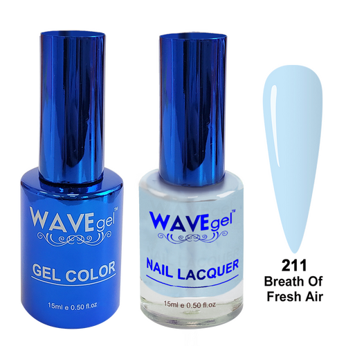 Wave WR211 Breath Of Fresh Air - Royal Collection Gel Polish & Nail Lacquer Duo 15ml