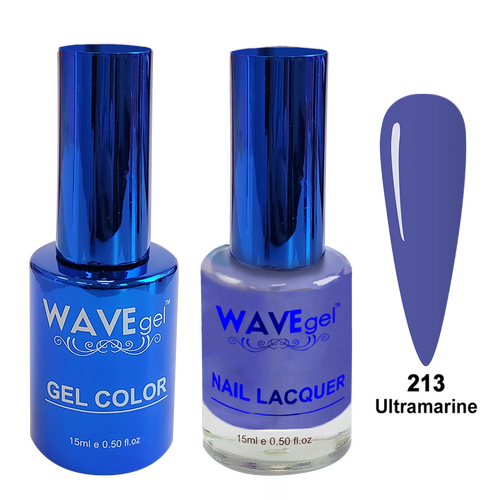 Wave WR213 Ultramarine - Royal Collection Gel Polish & Nail Lacquer Duo 15ml