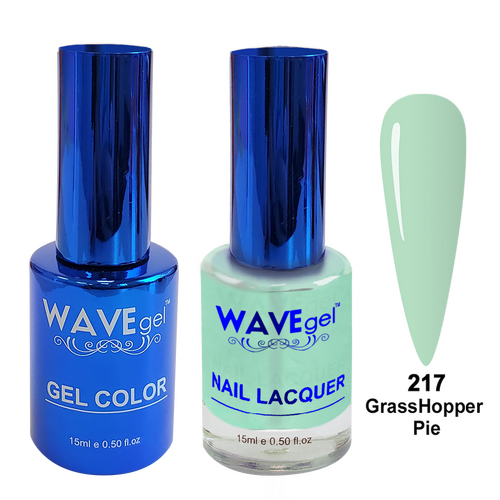 Wave WR217 GrassHopper Pie - Royal Collection Gel Polish & Nail Lacquer Duo 15ml