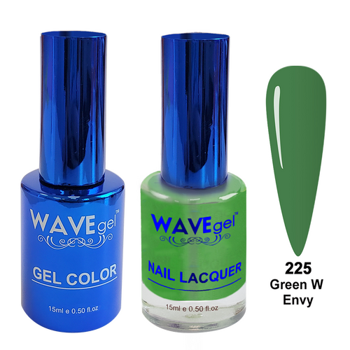 Wave WR225 Green W Envy - Royal Collection Gel Polish & Nail Lacquer Duo 15ml