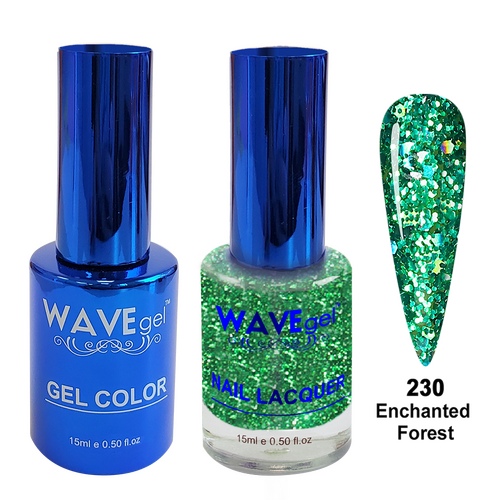 Wave WR230 Enchanted Forest - Royal Collection Gel Polish & Nail Lacquer Duo 15ml