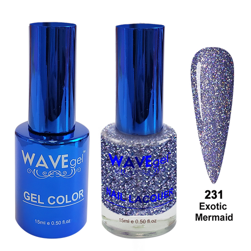 Wave WR231 Exotic Mermaid - Royal Collection Gel Polish & Nail Lacquer Duo 15ml