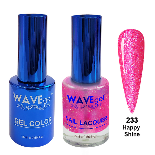 Wave WR233 Happy Shine - Royal Collection Gel Polish & Nail Lacquer Duo 15ml